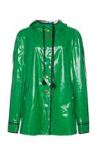 Mira Mikati Patent Rainbow Snaps Short Raincoat