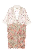 Moda Operandi Rahul Mishra Marigold Floral-embroidered Silk Organza Jacket Size: 36