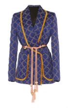 Peter Pilotto Satin Quilted Blazer