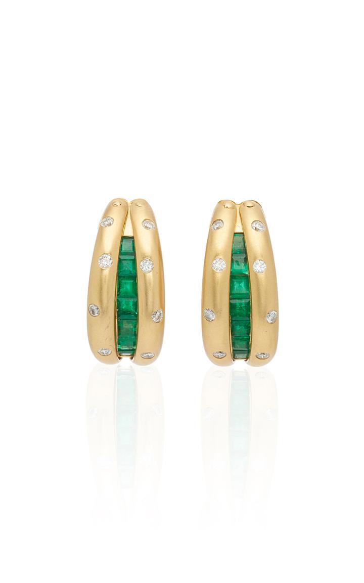 Eleuteri Parure Of 18k Gold Earrings Bracelet And Ring