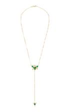 Carol Kauffmann Galactic Star 18k Gold Emerald And Diamond Necklace