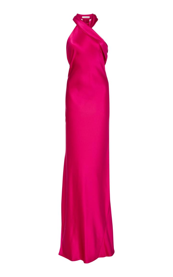 Galvan Exclusive Pandora Silk-satin Maxi Dress