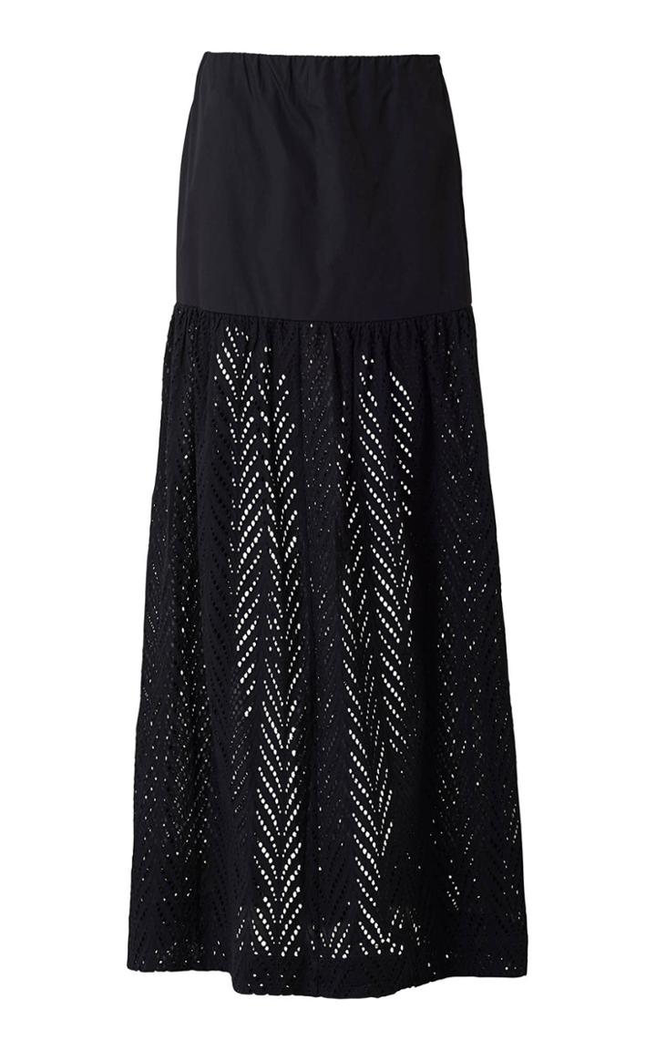 Moda Operandi Rodebjer Amalthea Embroidery Cotton Crochet Skirt Size: M