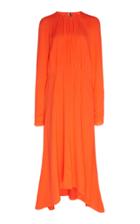 Calvin Klein 205w39nyc Raglan Sleeve Silk Crepe De Chine Flared Dress