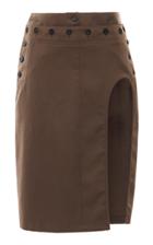 Moda Operandi Ann Demeulemeester Button-detailed Cutout Skirt Size: 36