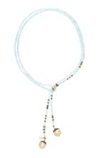 Joie Digiovanni Gold-filled Aquamarine Pyrite And Pearl Necklace
