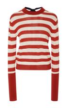 Khaite Chloe Striped Tie-back Merino Wool-blend Sweater