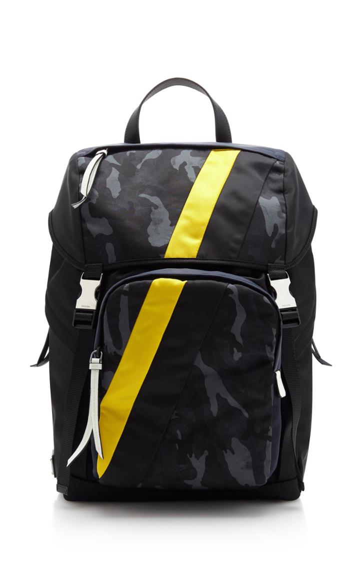 Prada Printed Nylon Backpack