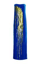 Monse Velvet Sequin Splashed Gown