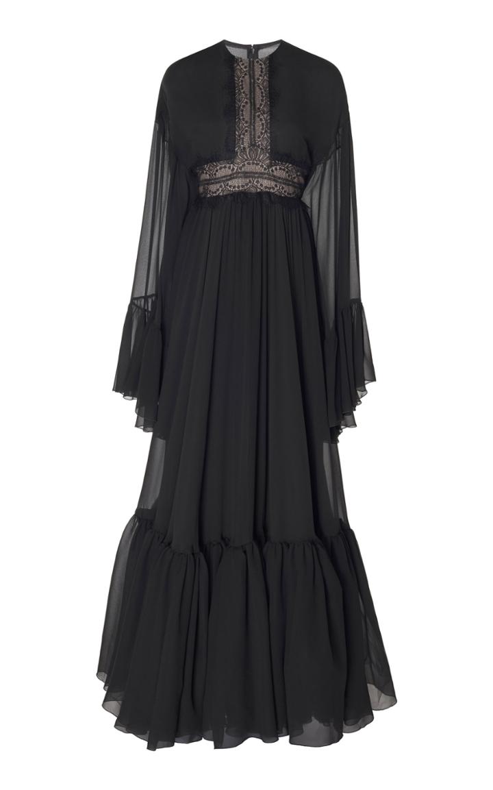 Giambattista Valli Flounce Chiffon Gown