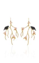 Annette Ferdinandsen M'o Exclusive: Blackbird Blossom Branch Earrings