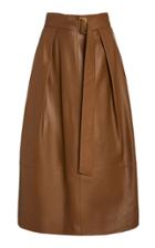 Moda Operandi Vince Belted Leather Skirt