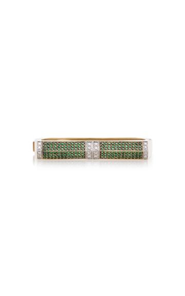 Fratelli Piccini Tetti Di Firenze 18k Gold Tsavorite And Diamond Bracelet
