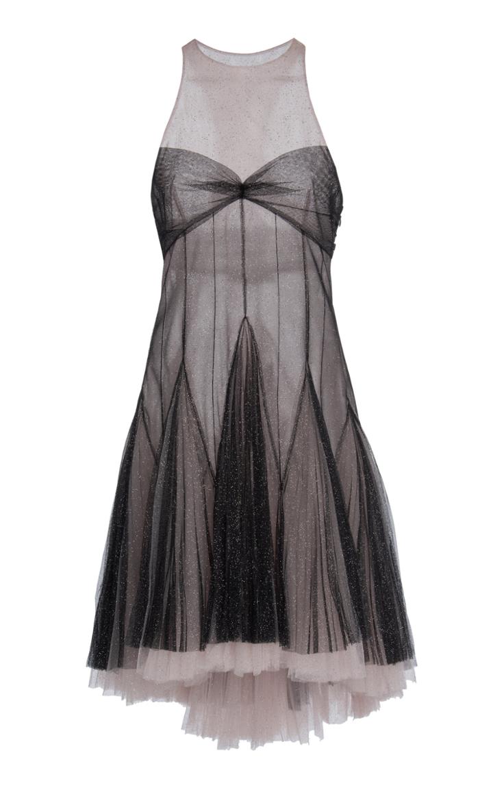 Philosophy Di Lorenzo Serafini Flared Sleeveless Chiffon Dress