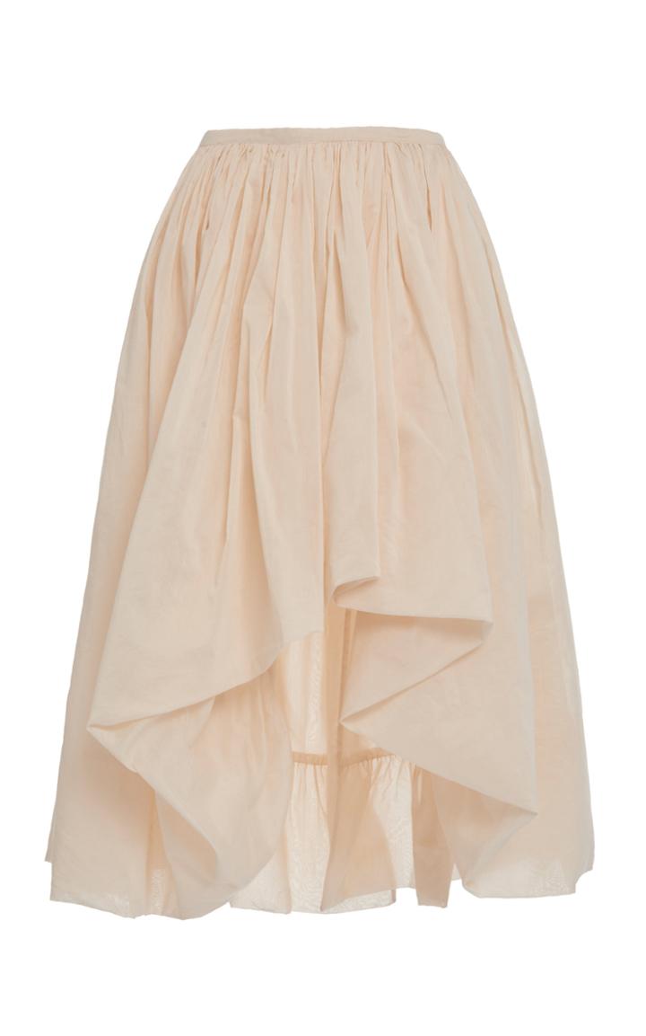 Molly Goddard Nonna Cotton-silk High-low Skirt