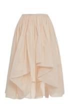Molly Goddard Nonna Cotton-silk High-low Skirt