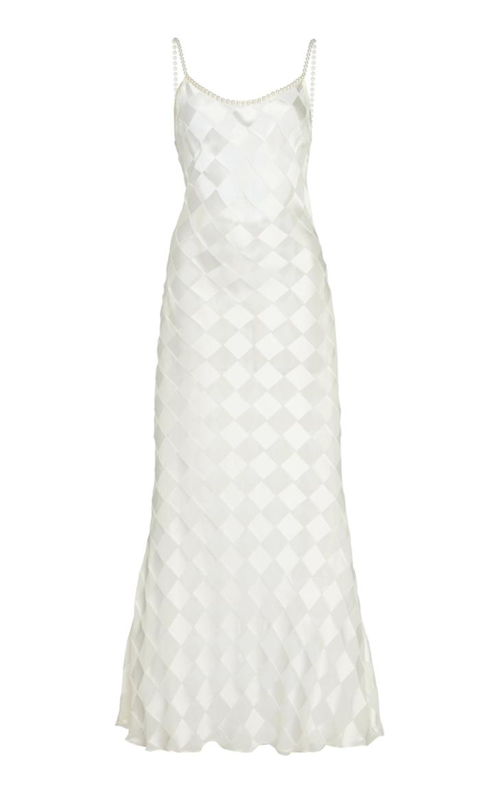 Moda Operandi Rowen Rose Pearl-detailed Dvor Midi Dress Size: 34