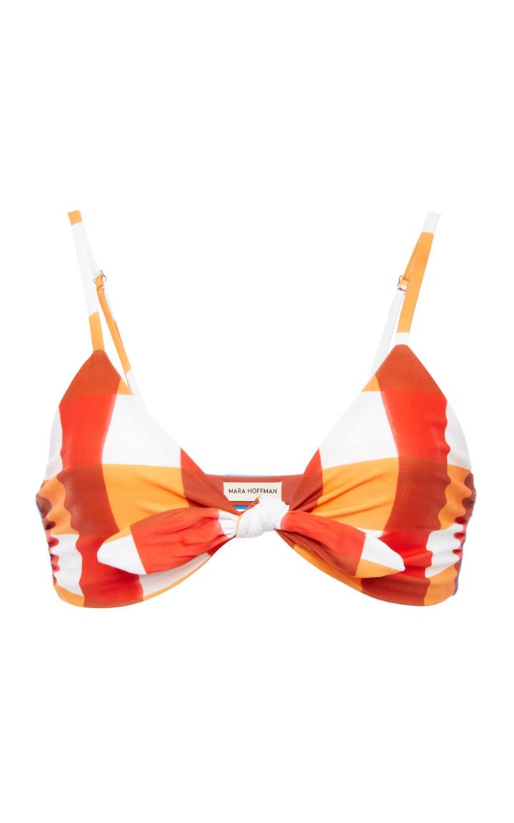 Mara Hoffman Carla Tie-front Triangle Bikini Top