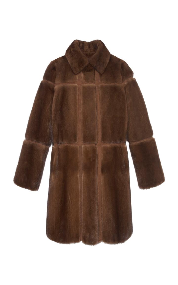 Pologeorgis The Sophia Suede Back Mink Coat