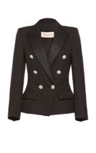 Alexandre Vauthier Double-breasted Embellished Wool-crepe Blazer