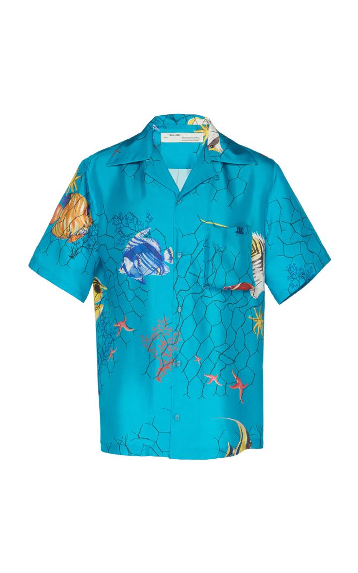 Off-white C/o Virgil Abloh Fishnet Holiday Shirt
