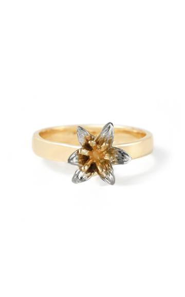 Bernard James Lily 14k Yellow And White Gold Ring