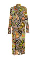 Emilio Pucci Beaded Collar Mid Dress