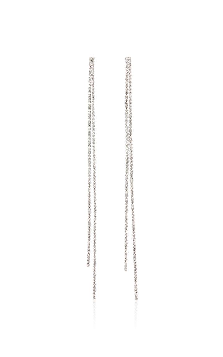 Fallon Liquid Diamant Crystal-embellished Brass Duster Earrings
