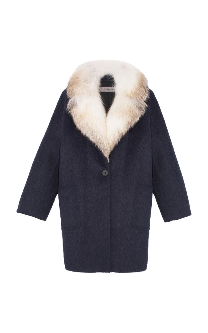 Pologeorgis The Carla Navy Fur Coat
