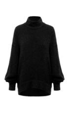 Moda Operandi Harris Tapper Selby Puff-sleeve Cashmere-blend Turtleneck Sweater