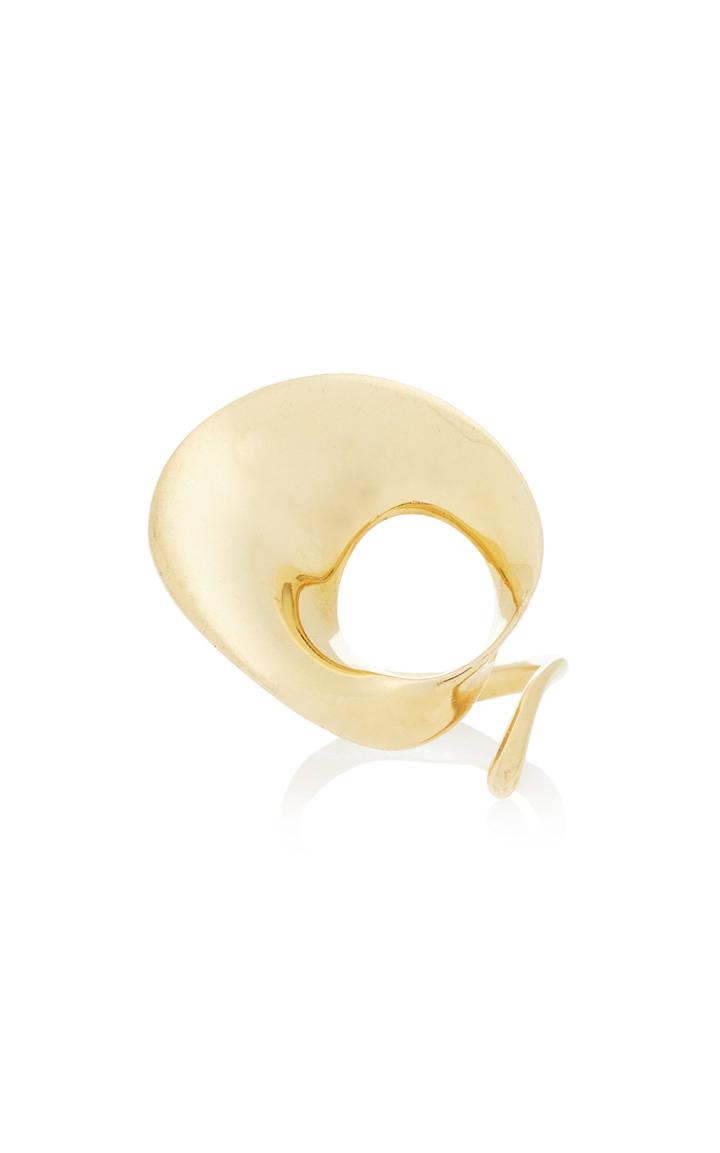 Mahnaz Collection Limited Edition 18k Gold Mobius Design Ring By Vivianna Torun For Georg Jensen C.1965