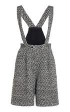Moda Operandi Alessandra Rich Sequin Tweed Shorts With Braces