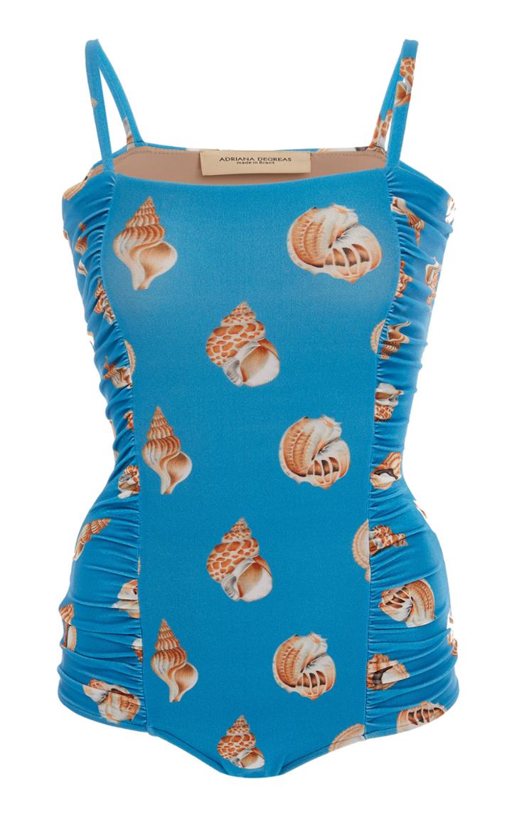 Adriana Degreas Ruched One Piece Swimsuit