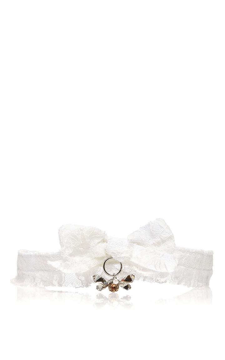 Maison Michel Ava Lace Bow Tie
