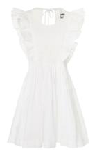 Innika Choo Al Oaferdeshap Smocked Ruffled Linen Mini Dress