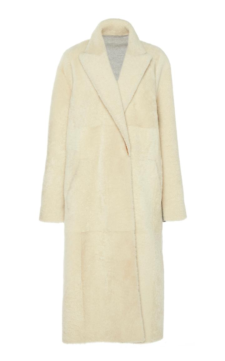Boontheshop Collection Two-tone Shearling Coat
