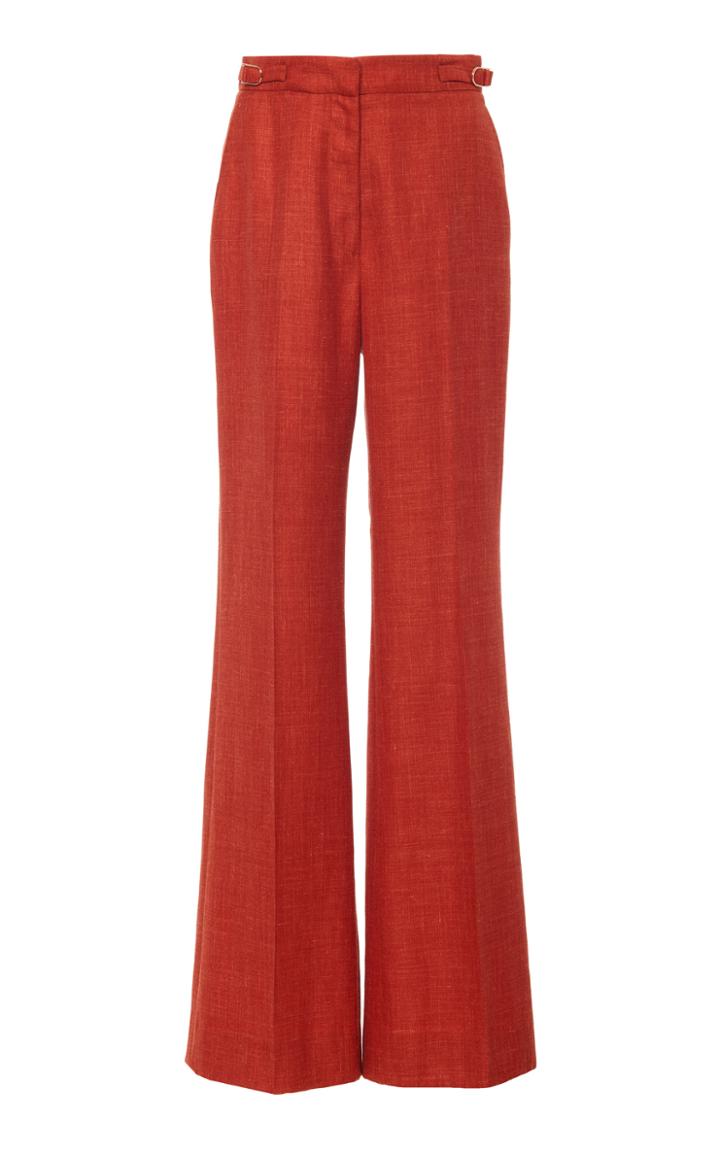 Gabriela Hearst Vesta Wool Boot-cut Trousers