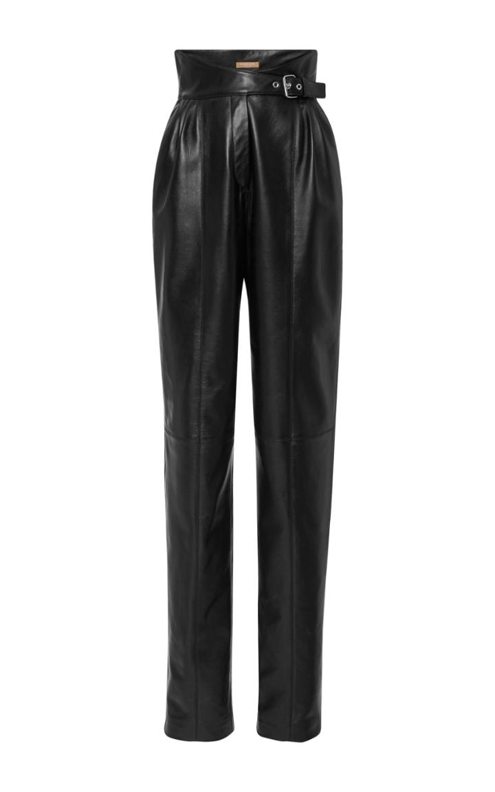 Michael Kors Collection Pleated Leather Pant