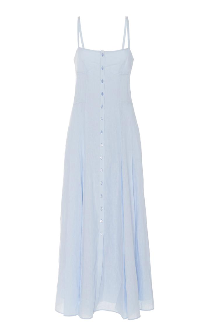 Gabriela Hearst Prudence Button Down Linen Dress