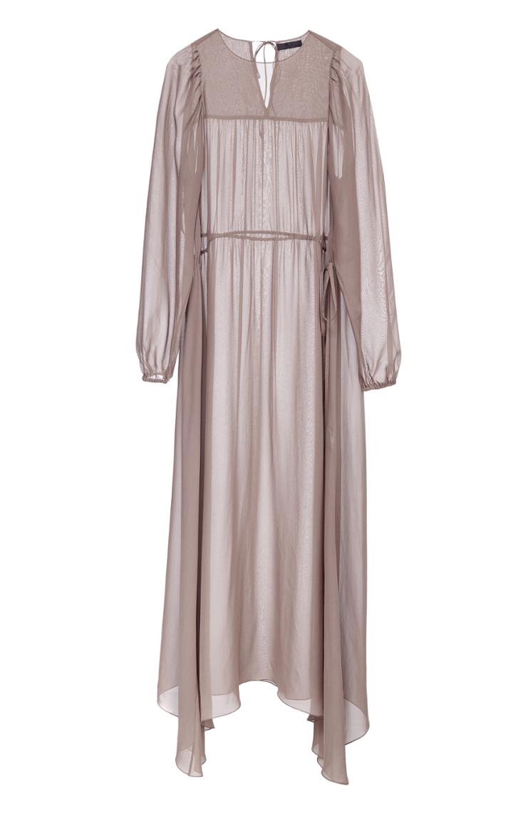 Lake Studio Sheer Gathered Dress