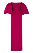Monique Lhuillier Off-the-shoulder Silk Taffeta Maxi Dress