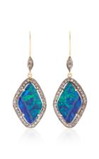 Sanjay Kasliwal Indorussian Blue Opal Earrings