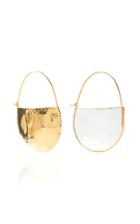 Marni Gold-tone Resin Hoop Earrings