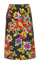 Carolina Herrera Floral-print Cotton Skirt