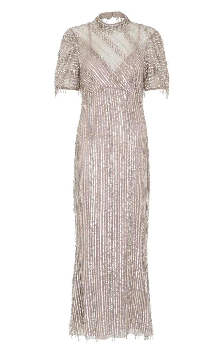 Rachel Gilbert Eugenie Beaded Dress