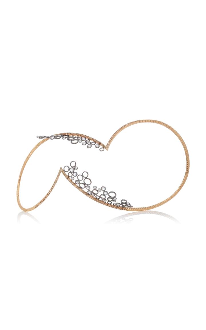 Mike Joseph 18k Open Cuff Bubbles Bracelet