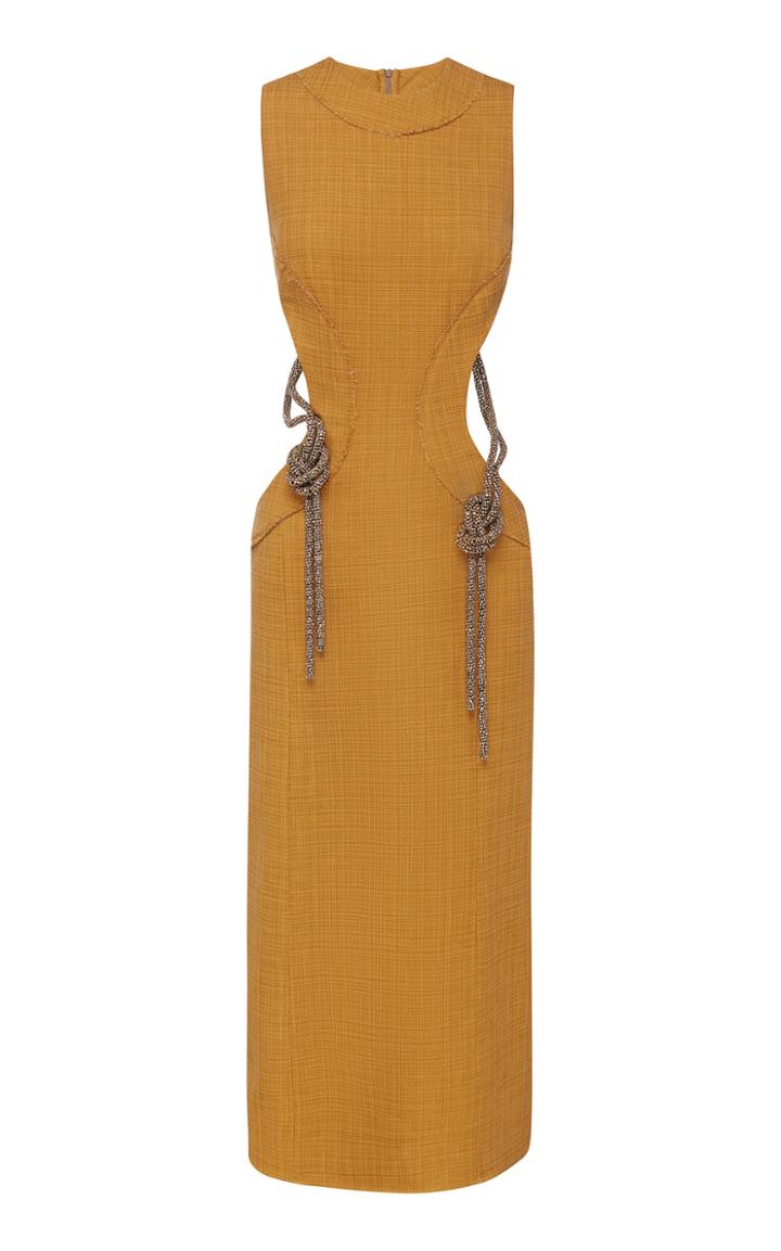 Moda Operandi Christopher Esber Crystal Knot Cutout Dress