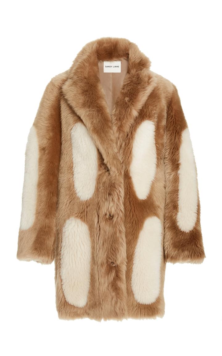 Moda Operandi Sandy Liang Wuzzy Shearling Coat