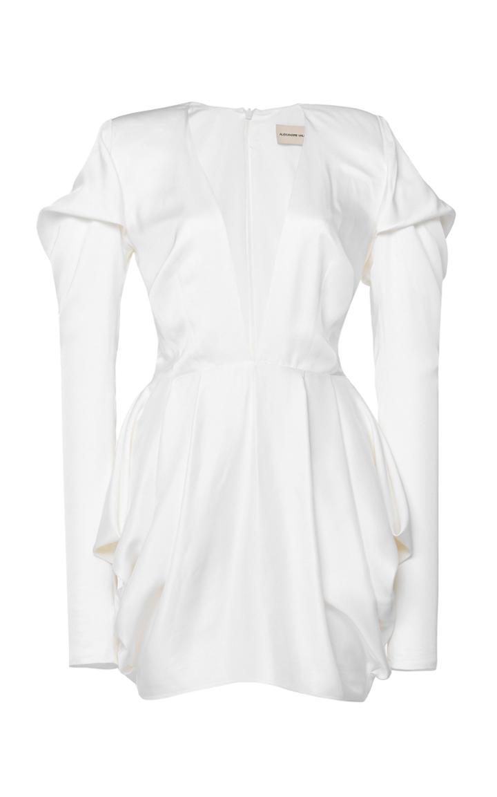 Alexandre Vauthier Draped Crepe Mini Dress