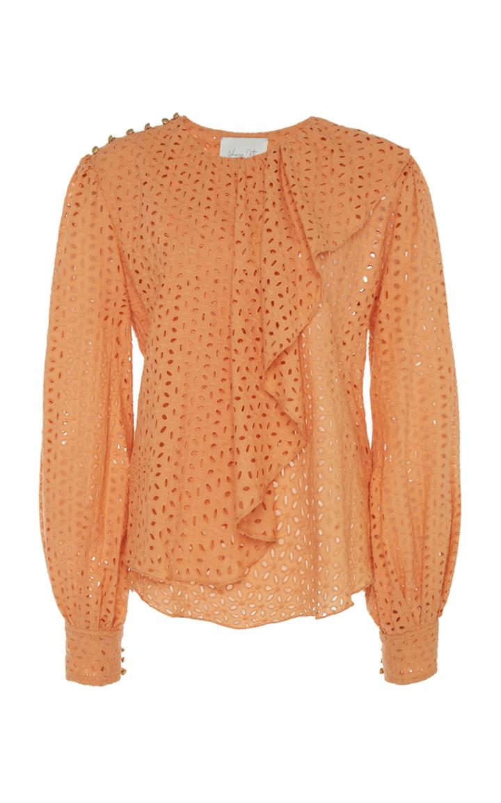 Johanna Ortiz London Calling Cotton Eyelet Blouse